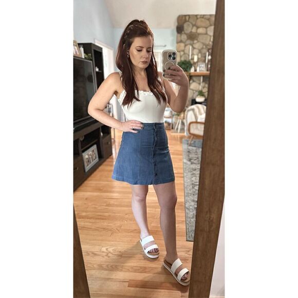 Anthropologie WAYF Denim Skirt - Picture 4 of 10